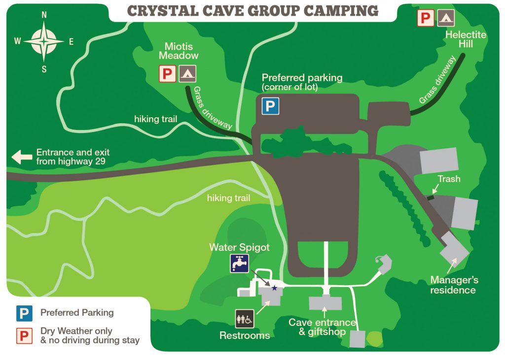 Map of group Camping Sites